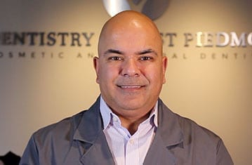 Dr Patel explains options for a whiter smile